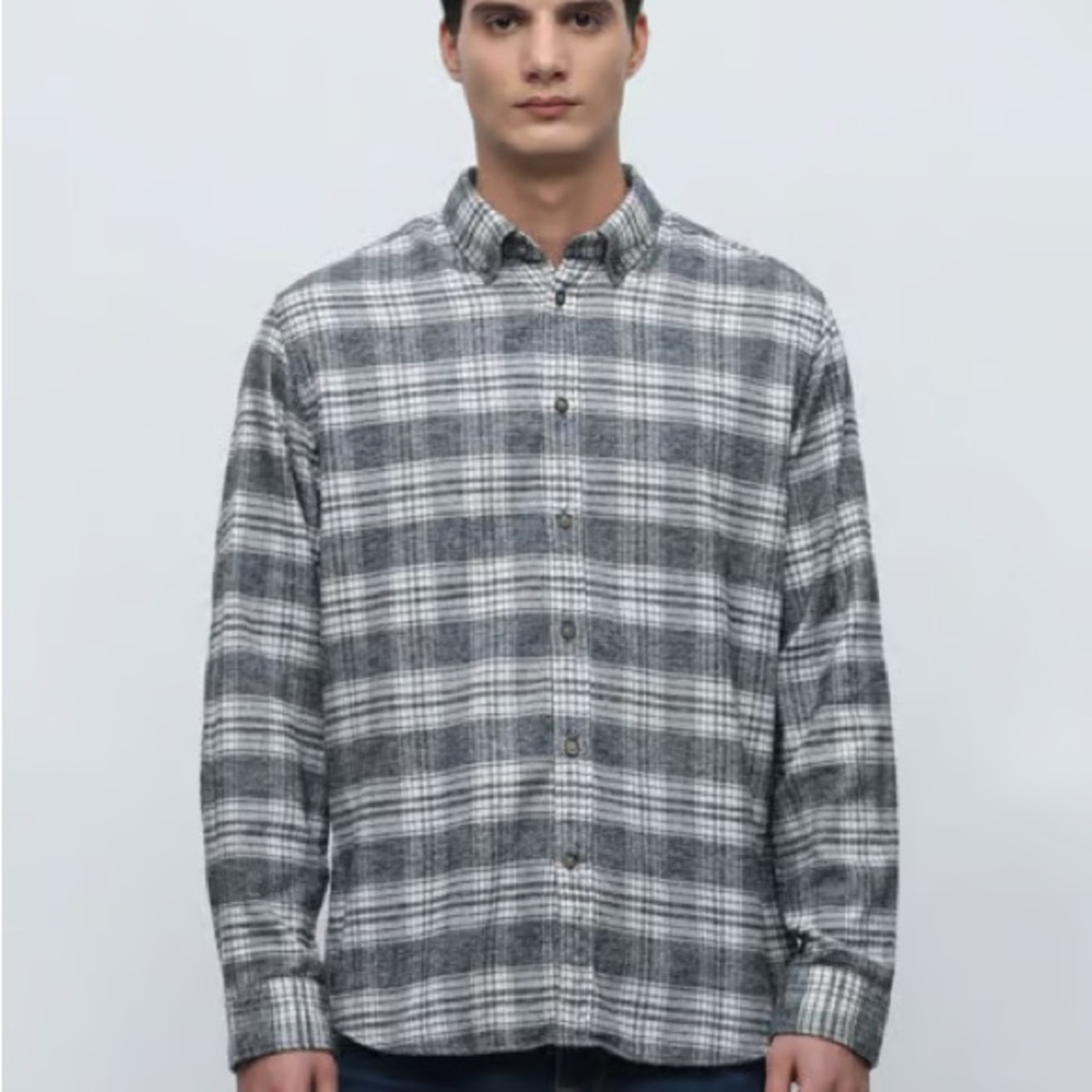 Selected Homme men’s check cotton button down shirt